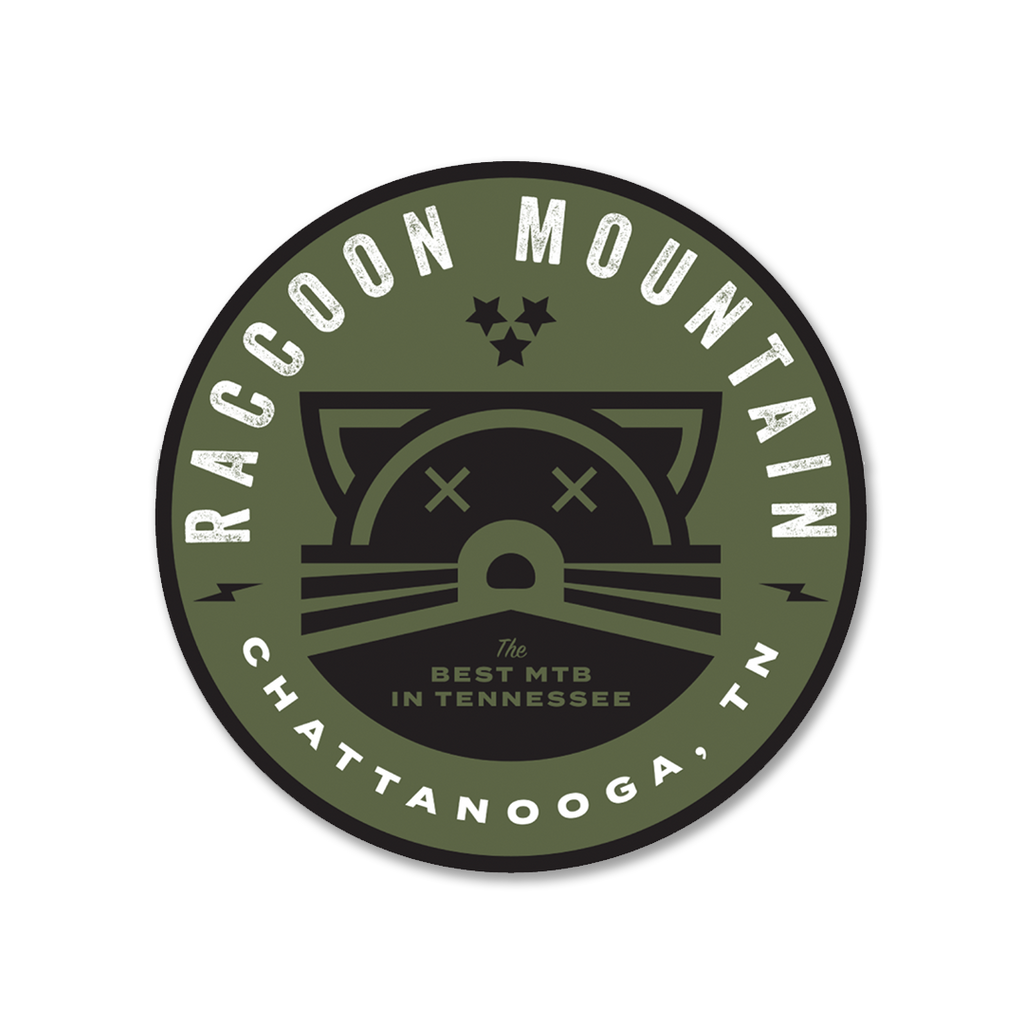 Raccoon Mountain - Badge Sticker