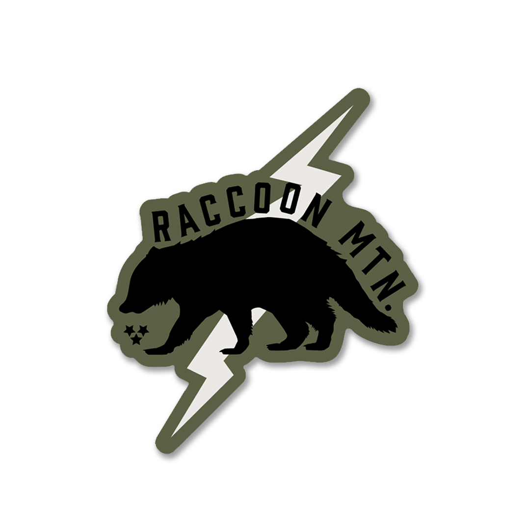 Raccoon Mountain - Live Wire Sticker