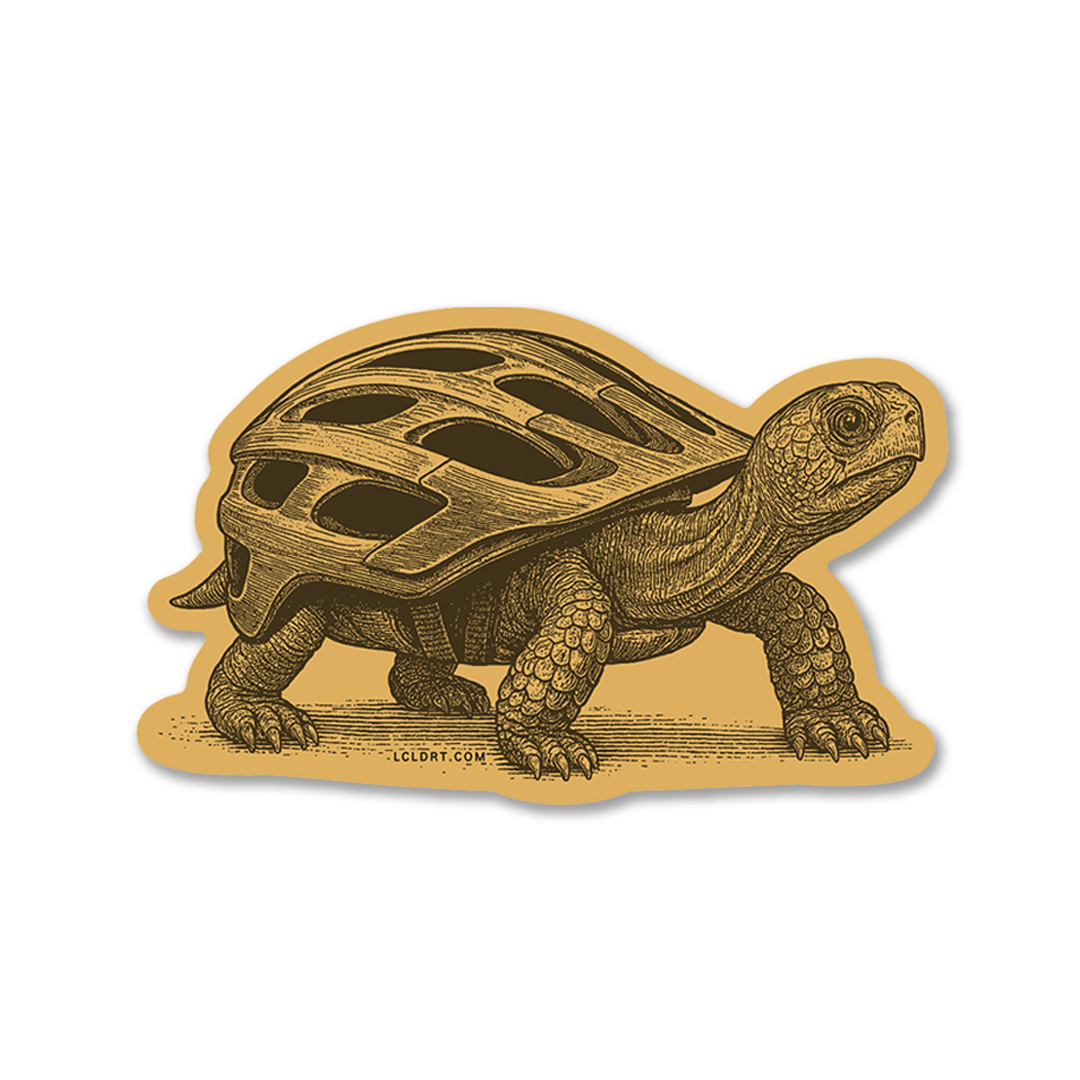 Turtle Shellmet Sticker (Yellow)